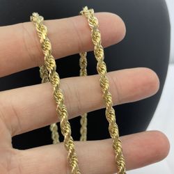 New Gold Chain Rope 14K New