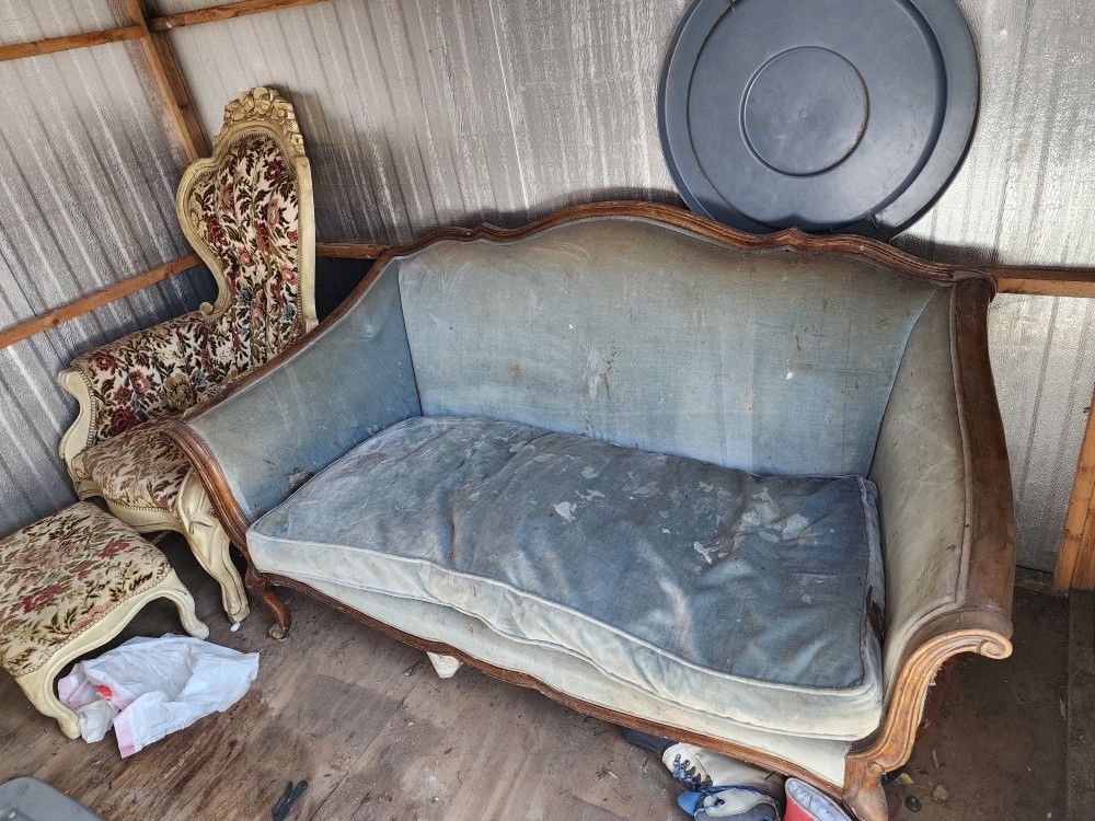Antique loveseat