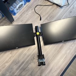 2 24” Dual Monitors 