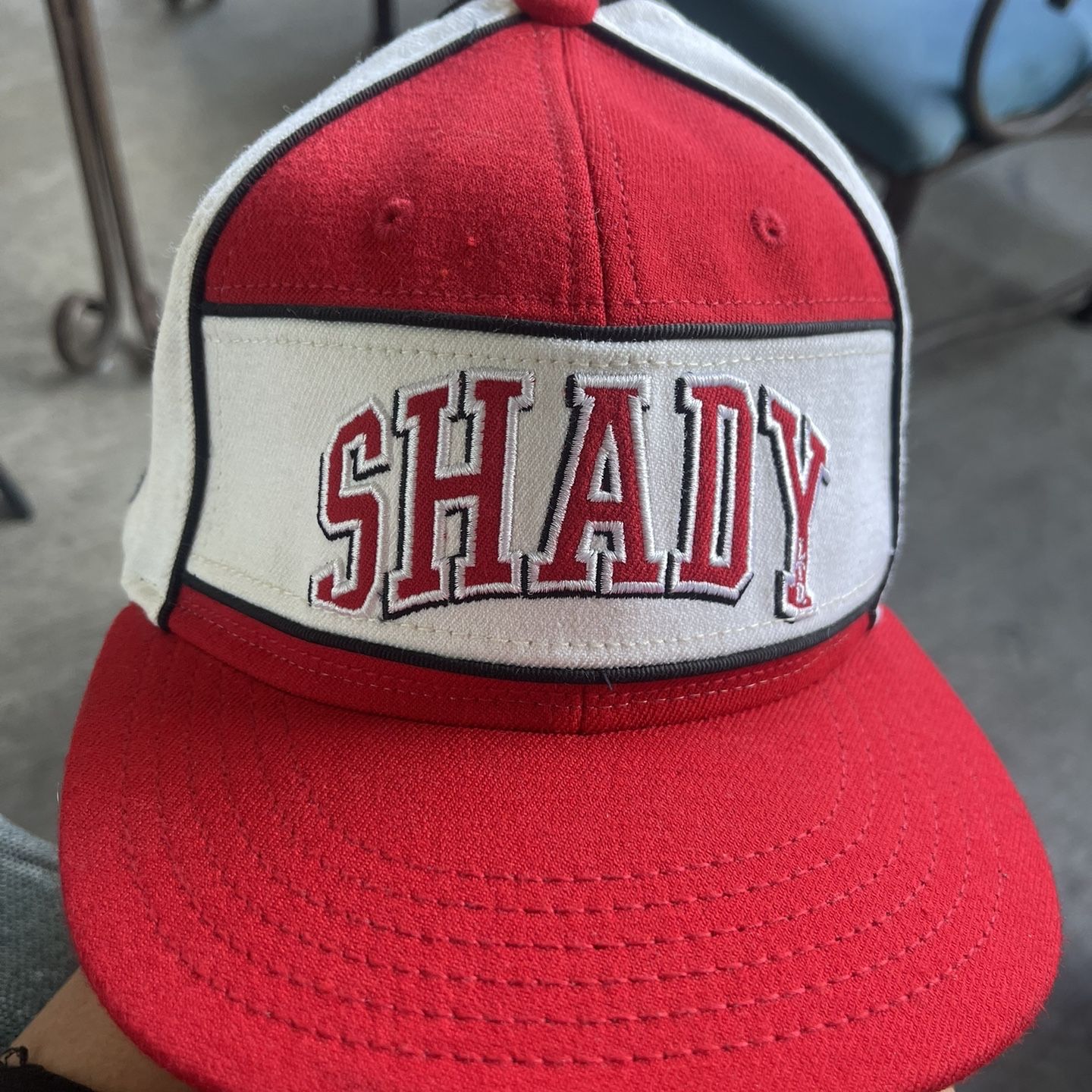 shady ltd キャップ　L/XL Vtg SHADY LTD Eminem Limited Block Letters Blue Fitted Cap Y2K Hat