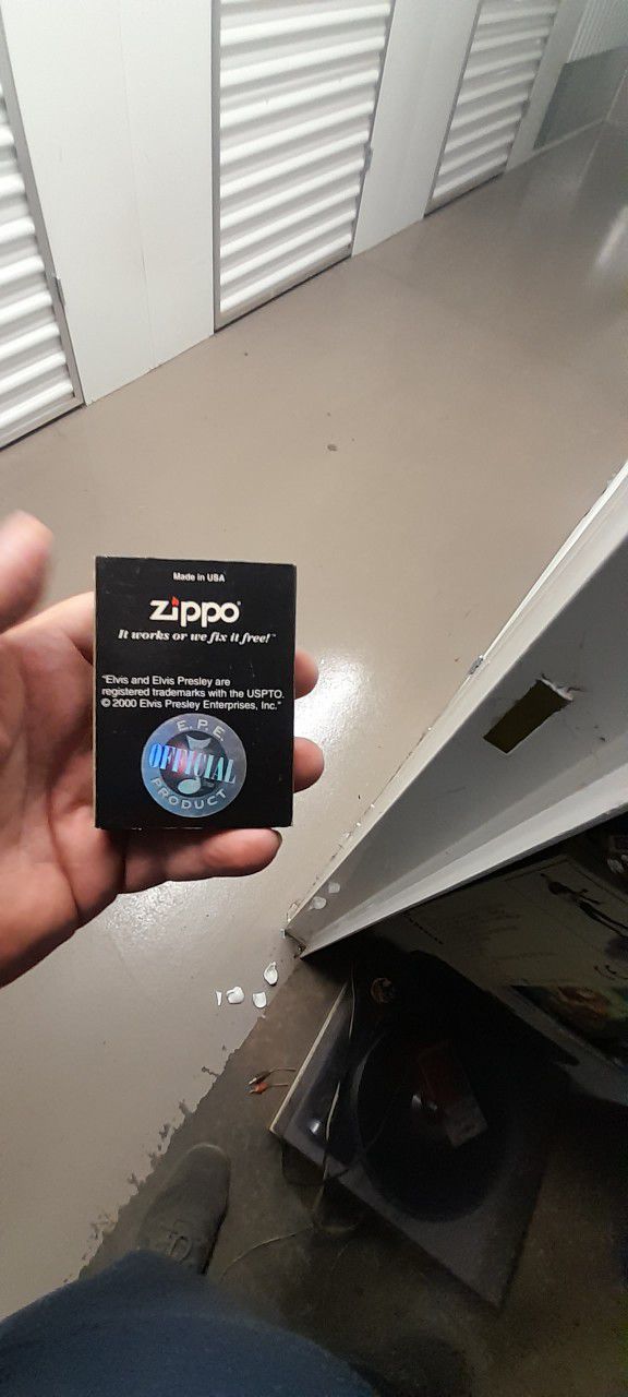 Elvis Presley Zippo Lighters Qty 2