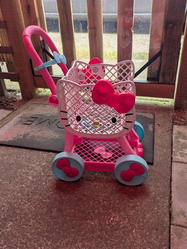 Little Girls (Age 3 To 7) Hello Kitty Shopping Cart