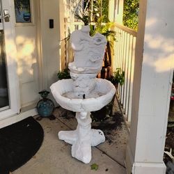 Concrete Outdoor Water Fountain 