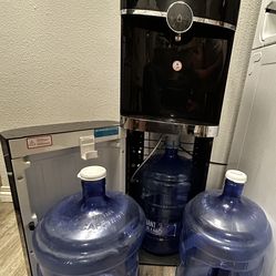 Primo Bottom-Load Water Dispenser + 3 Empty (5-Gallon) Bottles – Hot/Cold || $120 OBO