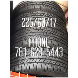 Used Tire For Sale 225/60/17 75% tread left $200 All Four free mounting and Balancing