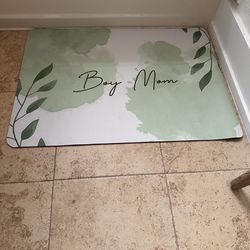 Kitchen/bathroom ultra absorbent large mats