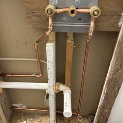 Install New O Replace Zink Valve , Water Lines, Drain