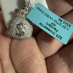 Moissanite 925 Silver Pendant HOLIDAY DEAL!!!🎄
