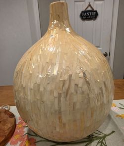 MOTHER OF PEARL VASE/POT