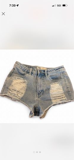 denim micro shorts size 5