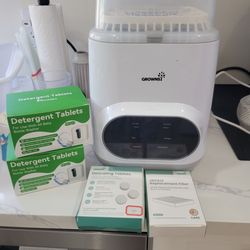 Grownsy All in One Bottle Washer and Sanitizer with free detergent and filter