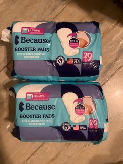 Because booster pads 2x $20