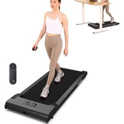 Walking Pad Under Desk Treadmill, Portable Small Treadmills for Home and Office, 2.5HP Super Quiet Brushless Motorized Walking Jogging Running Machine