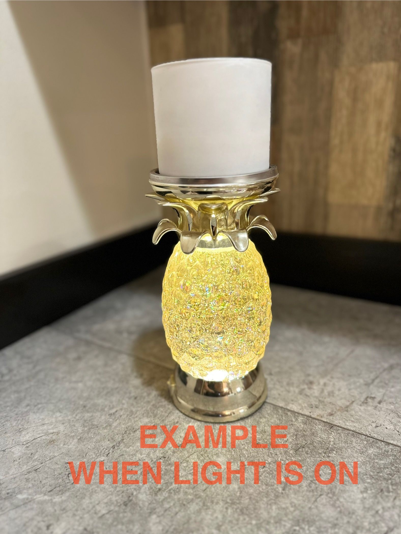 Luminary Bath & Body Works 3 Wick NEW Gold Pineapple