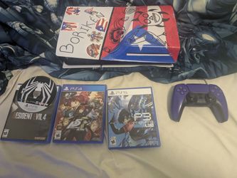 TRADE!!! PS5 for Nintendo switch 2!!! Ps5 slim disc edition with games!( Removeable Custom faceplates)