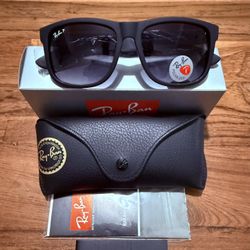 Ray-Ban JUSTIN Sunglasses AUTHENTIC POLARIZED Lens