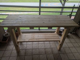 Wooden workbench