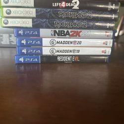 Playstation and Xbox 360 games