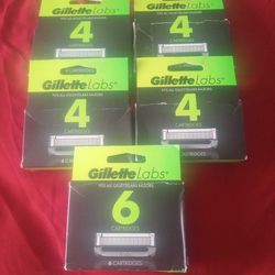Gillette Labs Like New 22 Replacement Heads 5 Boxes