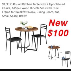 New Kitchen Table In Box 2 Chairs $100 Cash Only East Palmdale Off 47th