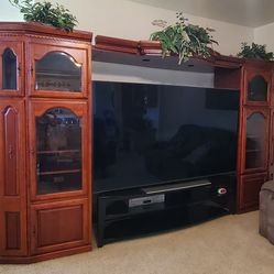 Cherry Wood Entertainment Center