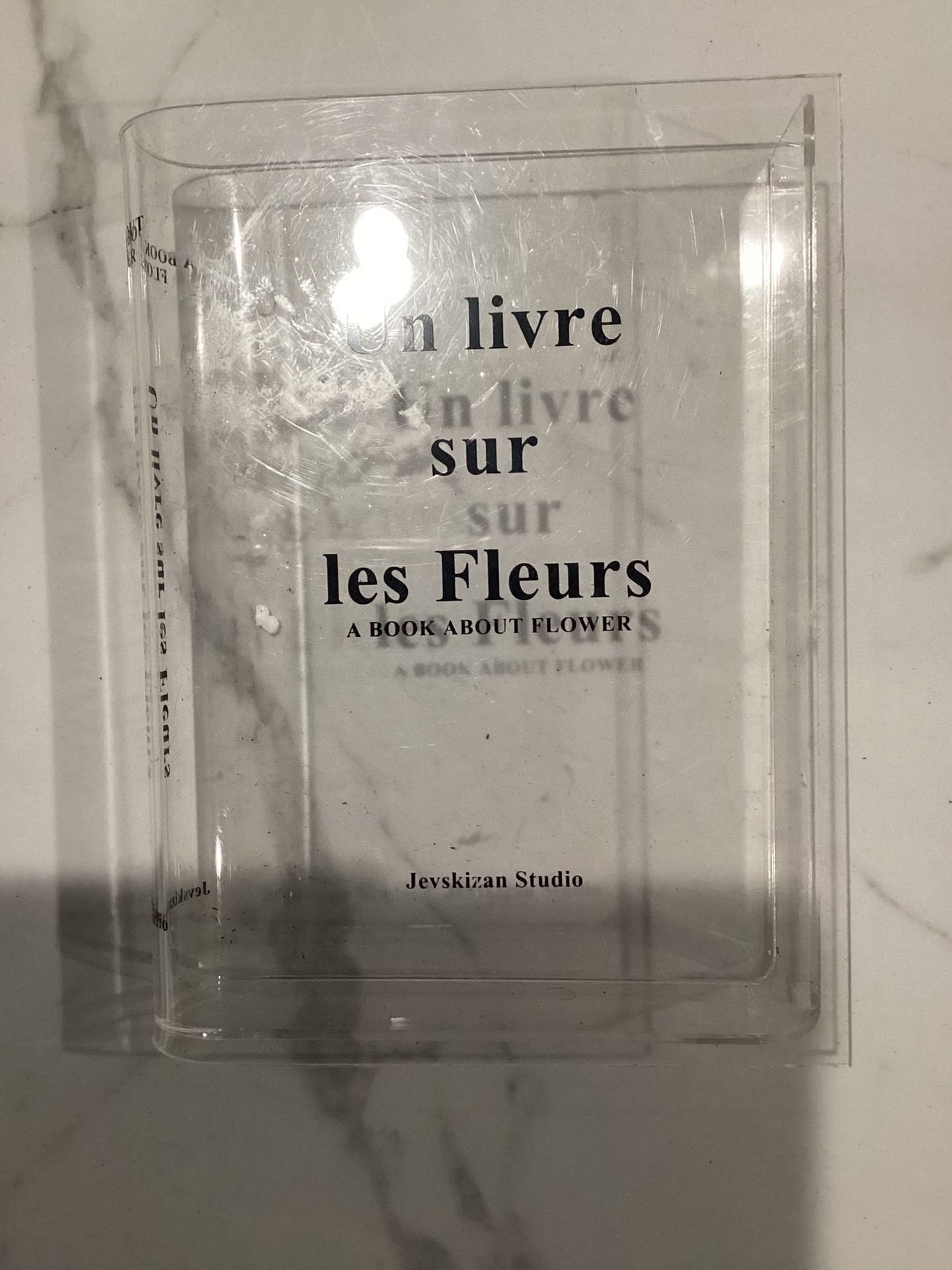 Acrylic Book Vase, Flower Vase for Room Decor Aesthetic, Unique Vases Gifts