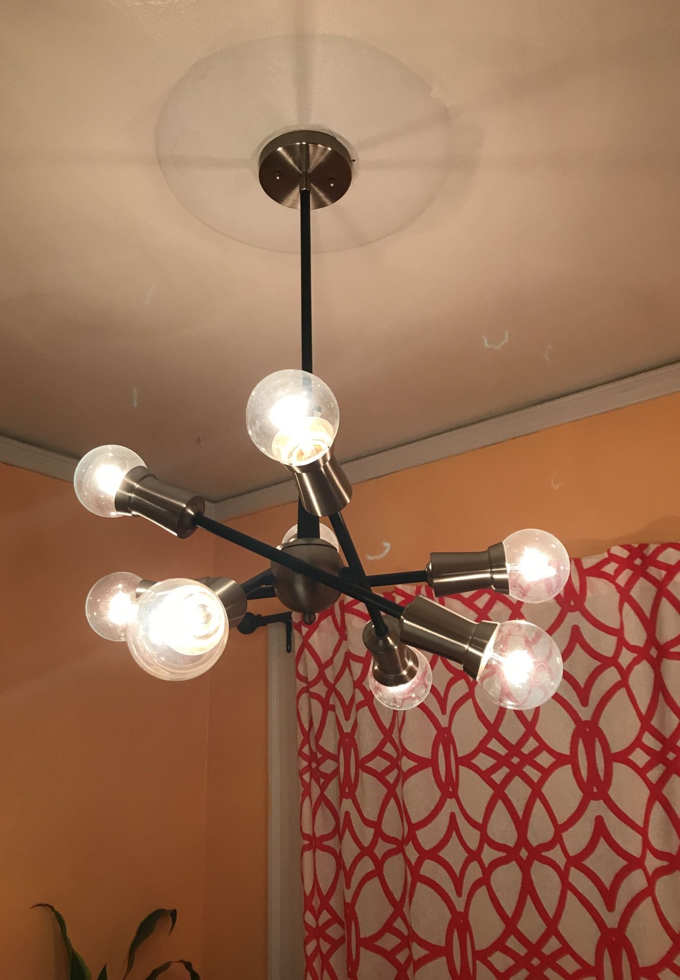 Designer Sputnik light with decorative bulbs!