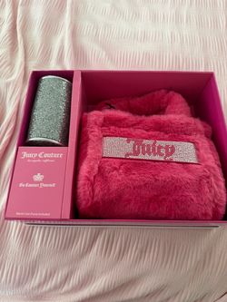 Juicy Couture Pink Faux Fur Bag Gift Set