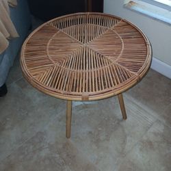 Vintage 1960's Rattan Table Very Rare