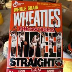 1993 Chicago Bulls Sealed Wheaties Box