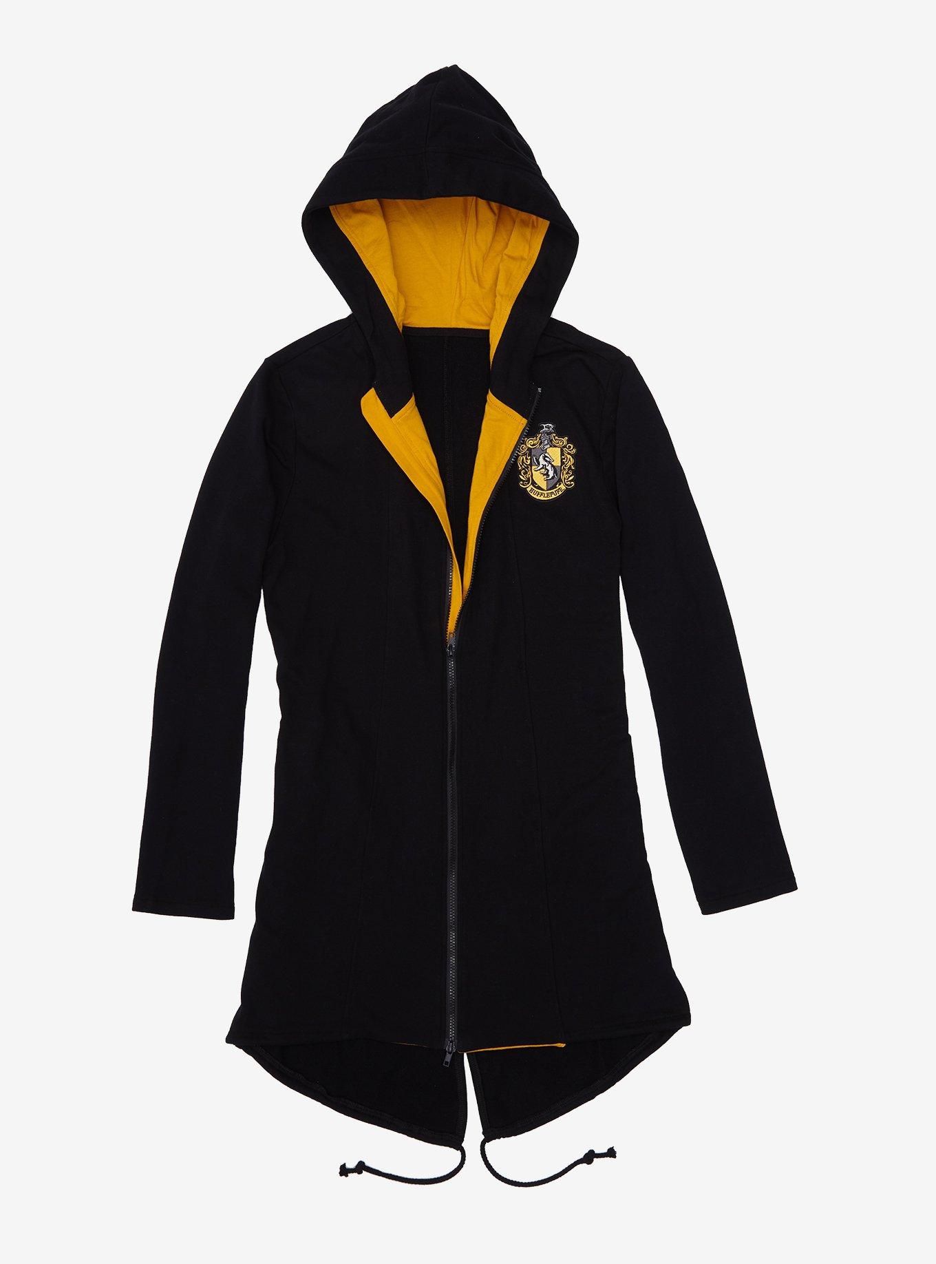 Hot Topic Harry Potter Hufflepuff Zip-Up Hoodie Cloak