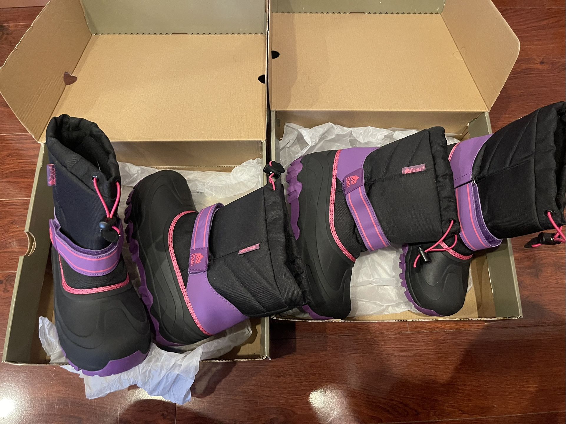 Kids Girls Snow Boots Waterproof