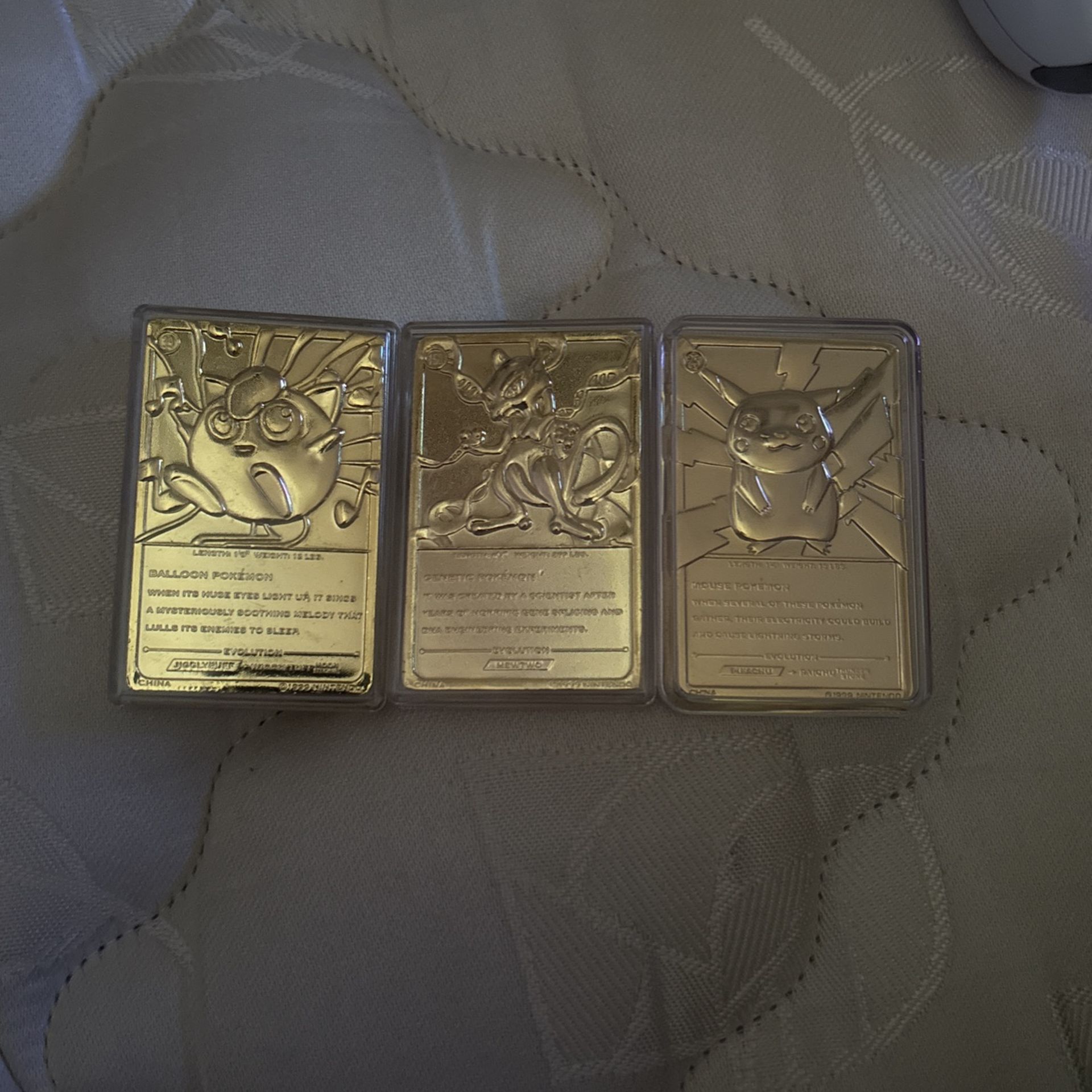 Gold Pokémon Cards From Burger King