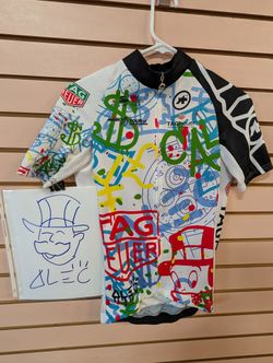 Alec Monopoly Signed Cycling Jersey TAG Heuer Tour California Assos XL