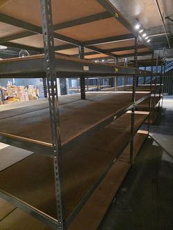 Industrial Racks 72 in W x 36 in D Used Heavy Duty 5 Tier Storage Shelving Stronger Than Homedepot Lowes And Costco Delivery Available