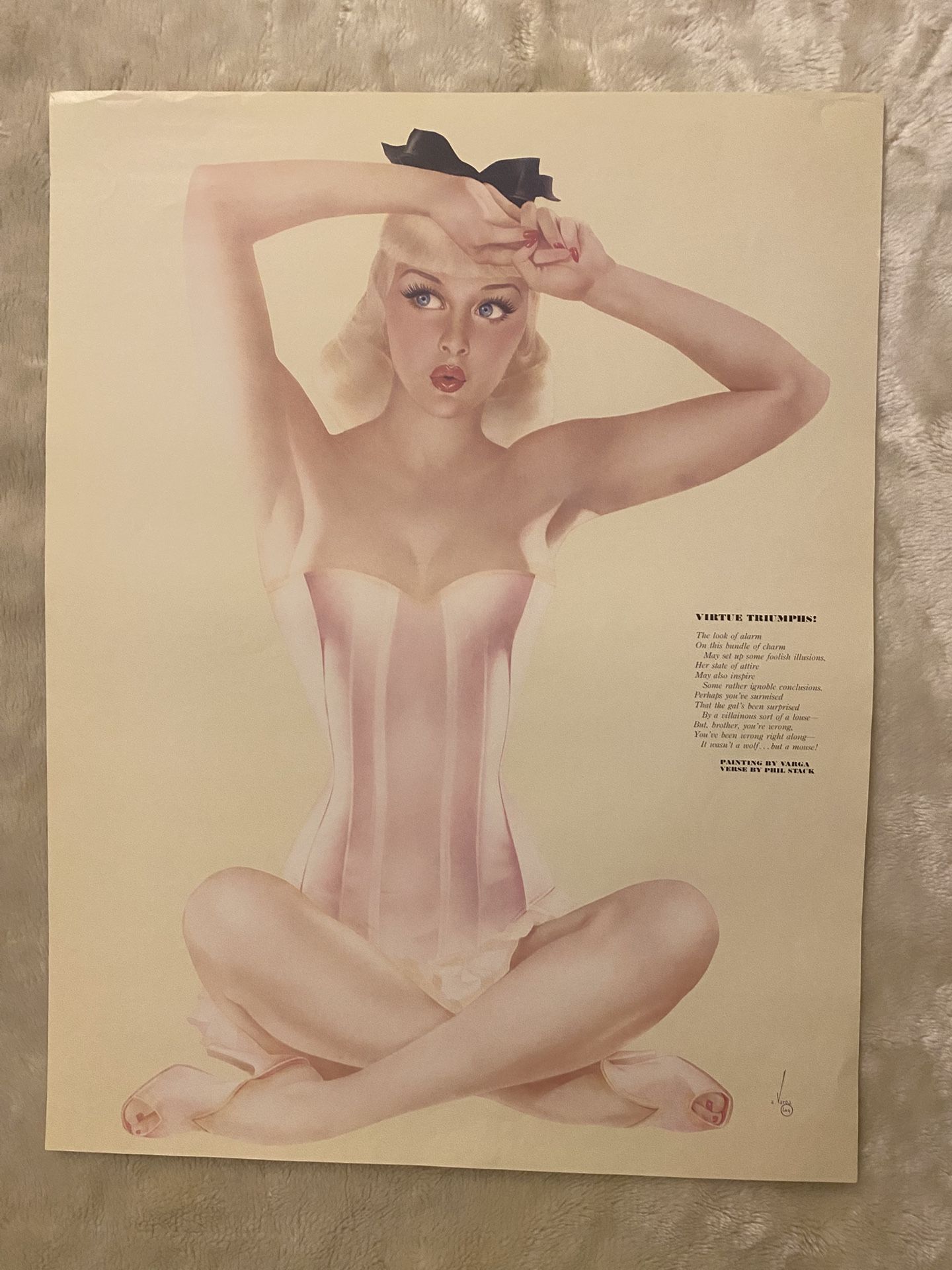 Vintage VARGAS poster