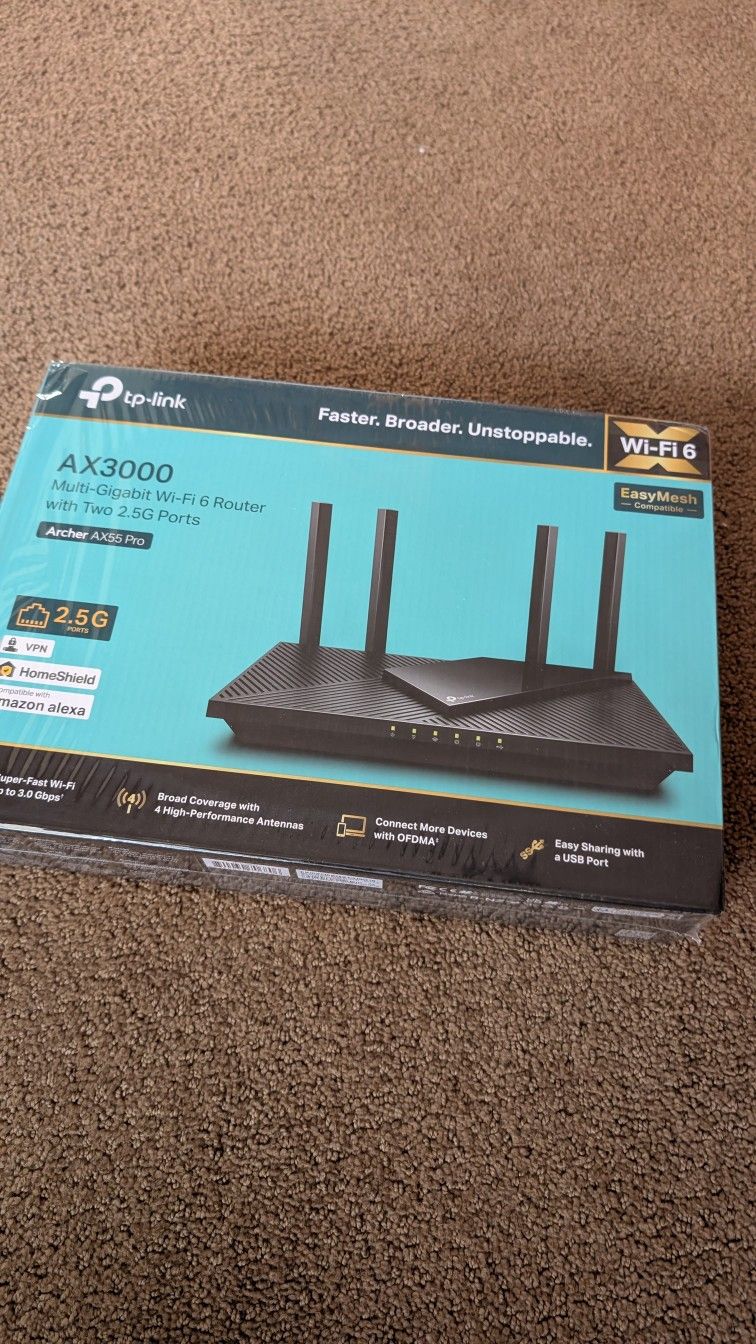 TP Link AX3000 MultiGigabit Wi-Fi 6 Router