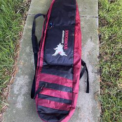 burton snowboard bag approx. 155 cm. red maroon black