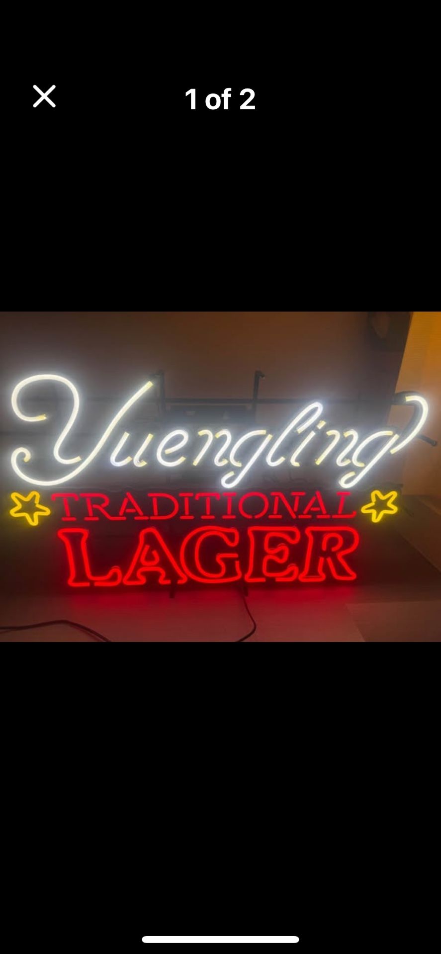 Beer Bar Tiki Hut Game Room Yuengling Traditional Lager LED Lighted Sign -