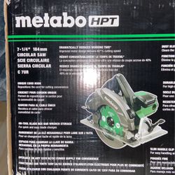 Metabo 7-1/4” Circular Saw COMPLETELY NEW