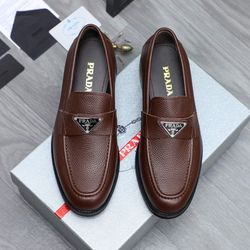 Prada Men’s Leather Shoes With Box 2026 New 