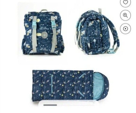 Kids Backpack that transforms into a sleeping bag