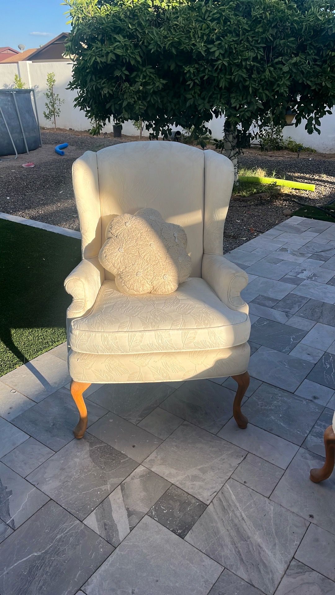 Queen Anne Style Wingback Chairs.