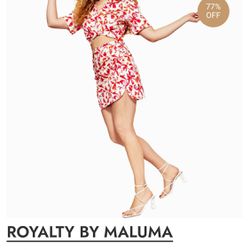 Skirt And Top Set.  Royalty By Maluma