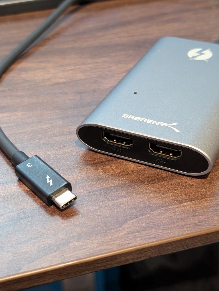 Thunderbolt 3 to Dual HDMI 2.0 Adapter (supports dual 4K @ 60Hz)