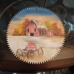 Hand Painted Decorative Saw