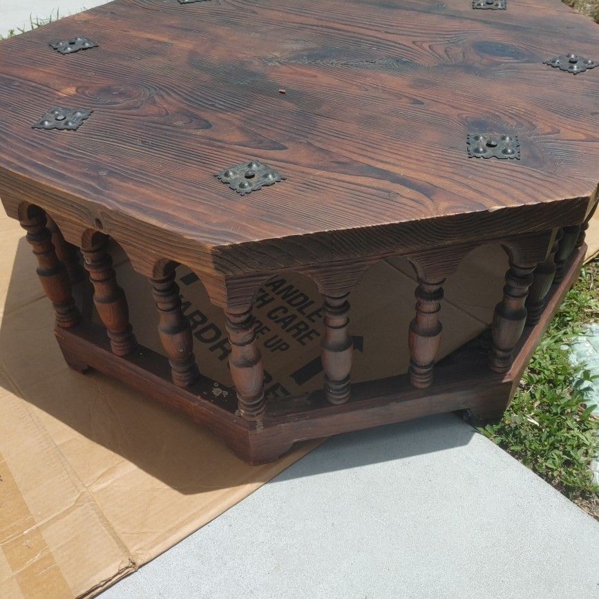 Antique 19th Century Wooden Coffee Table