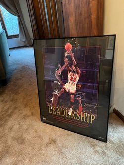 1996 Michael Jordan Framed Limited Edition Lithograph 2638/7210