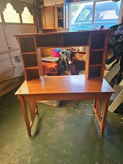 Wood desk