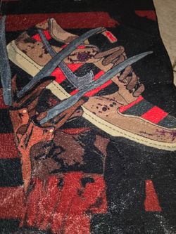 Freddy Krueger SB Sneaker Graphic Area Rug